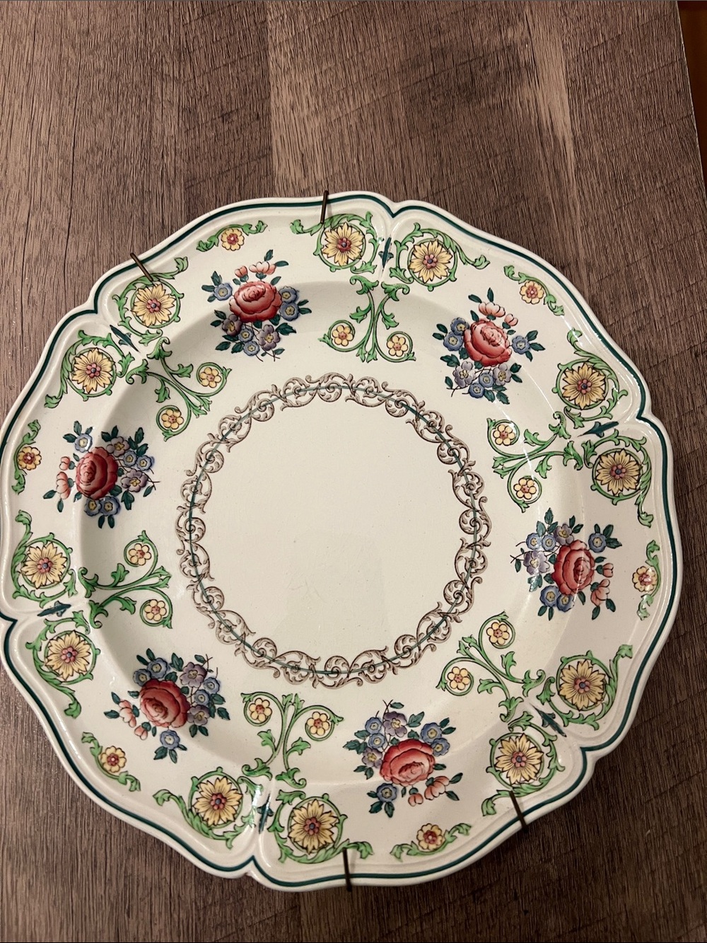 Vintage Wedgwood Brighton Floral Scalloped Plate – Etruria England